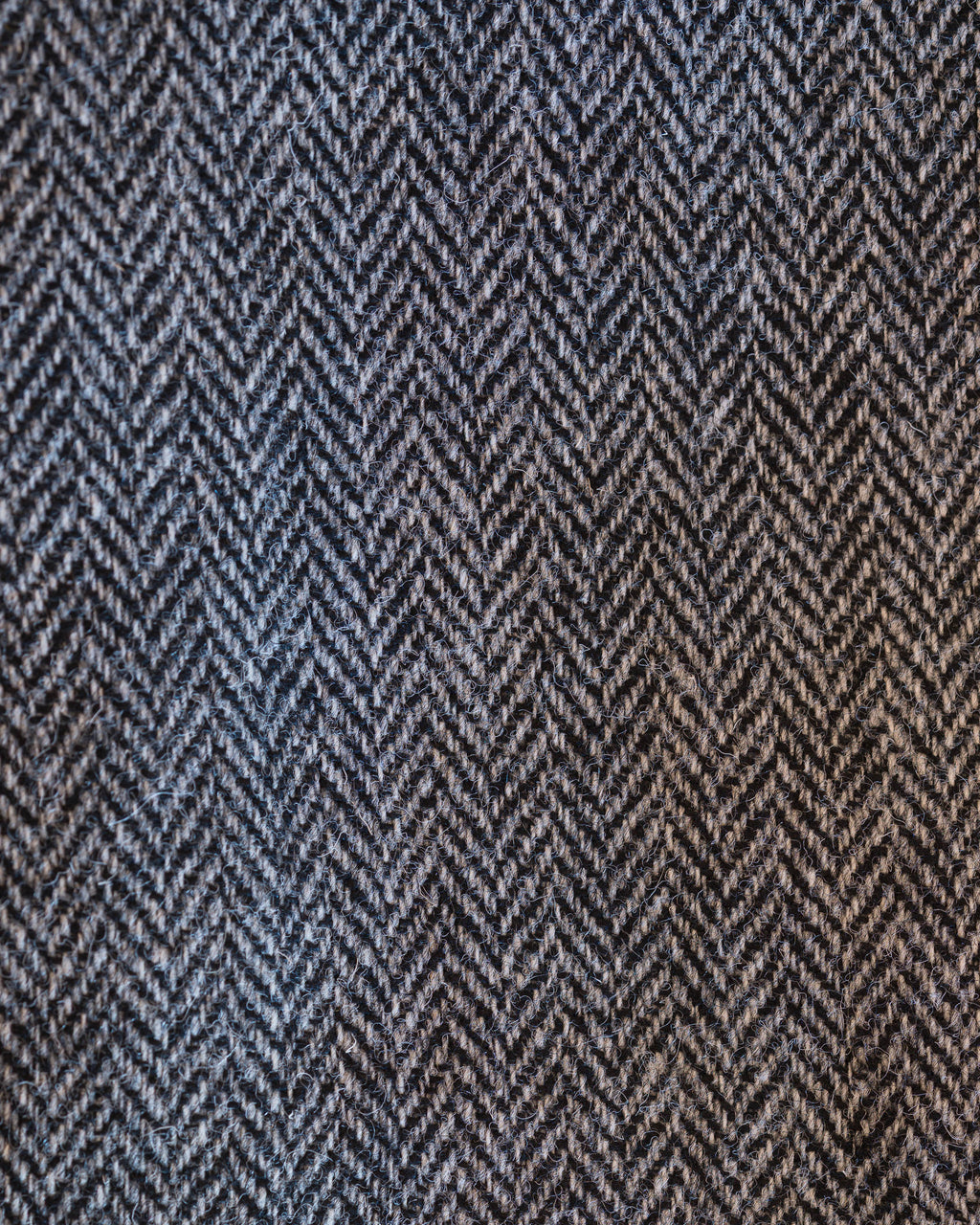 Grey Herringbone Harris Tweed All Wool Sport Coat - Woven In Scotland