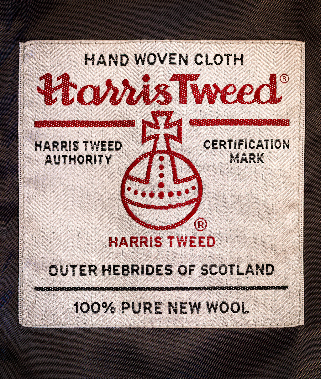 Grey Herringbone Harris Tweed All Wool Sport Coat - Woven In Scotland